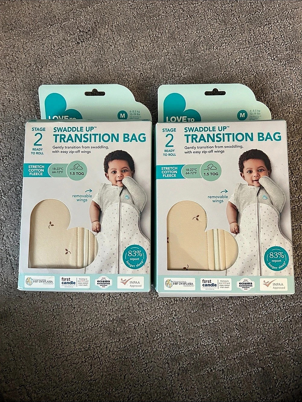 Love to Dream Stage 2 Transition Bag Baby Medium Transition Bags TOG 1.5 2-Pack